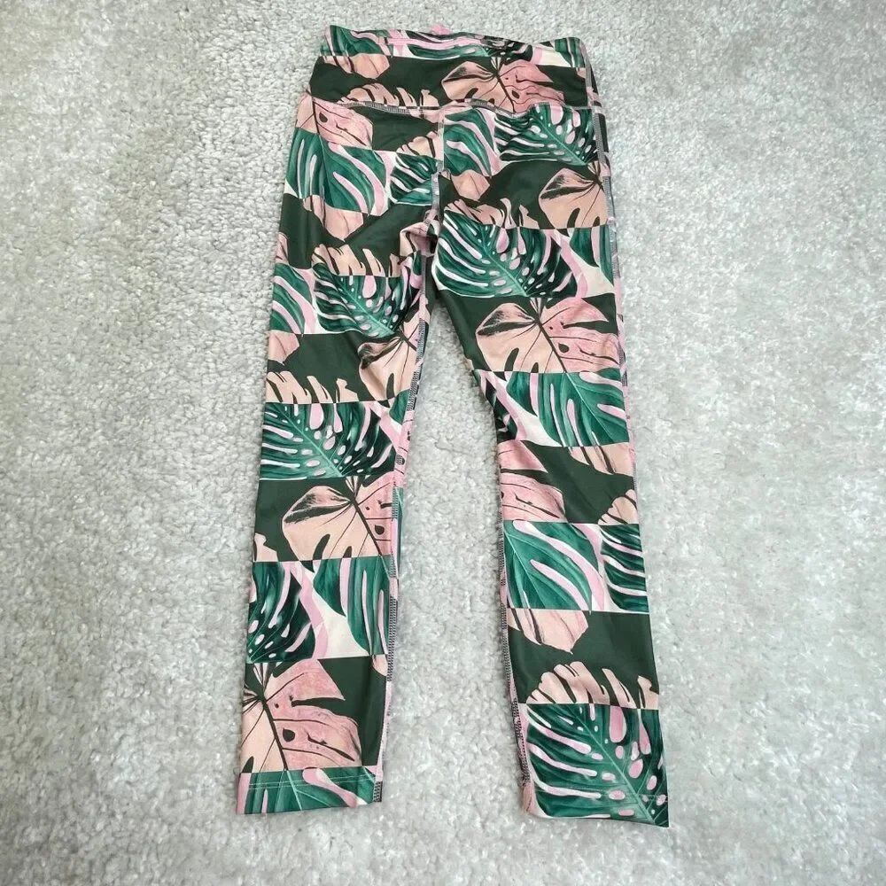 Nike Dri Fit High Rise Tight Fit Running Crop Legging Botanical - Picture 3 of 9